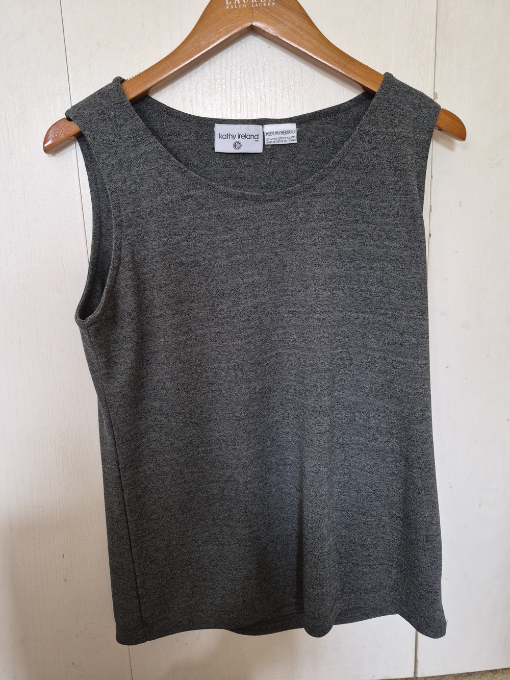 Kathy Ireland Sleeveless Tank Top Charcoal Gray Sz M